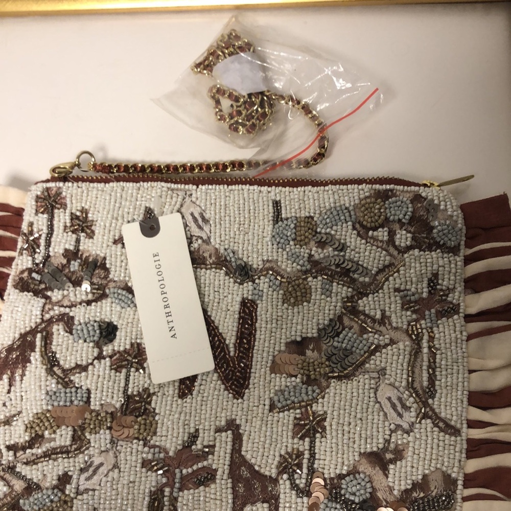 BEADED MONOGRAM CLUTCH - Picture 5 of 7